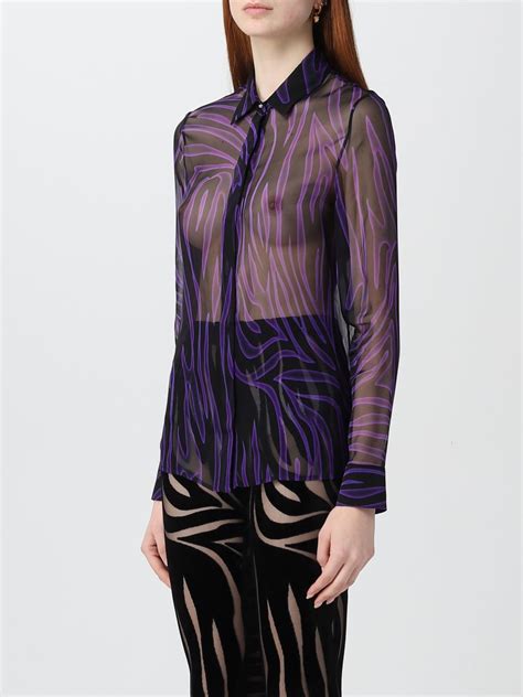 camicia a pois versace|Nuova collezione di camicie da donna di Versace su Farfetch.